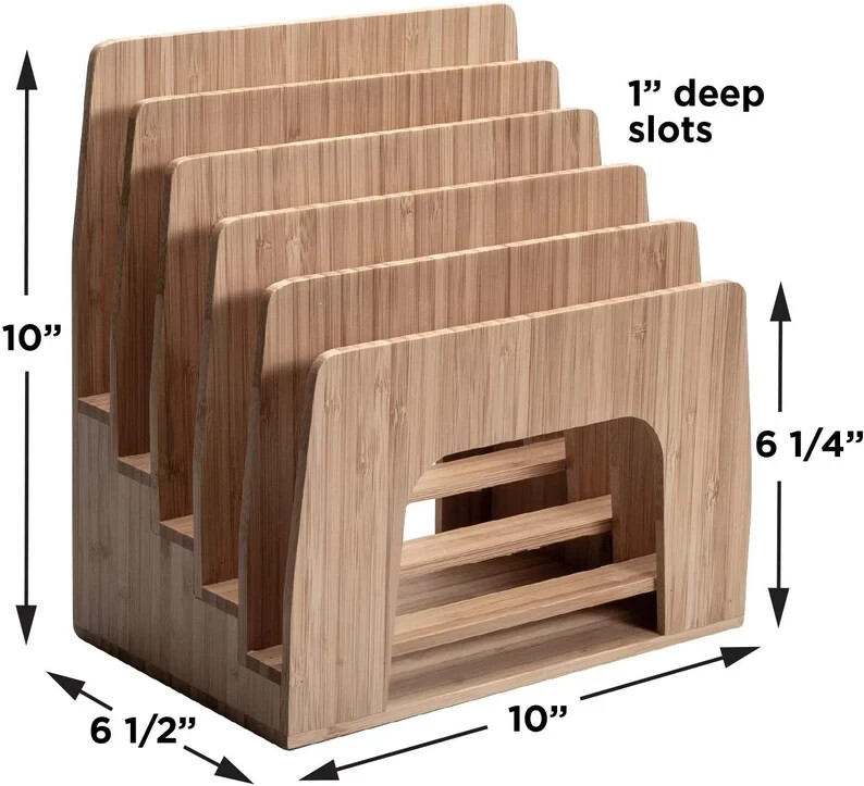 Mobilevision Bamboo Multi Device Inclined Organizer for Smartphones, Tablets and