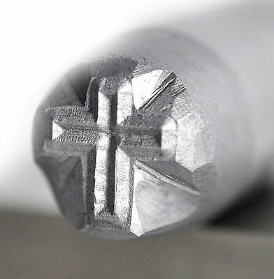 Cross Steel Punch Stamp 3/8" - 9.5mm Metal Marking Gold Silver Religious Jewelry
