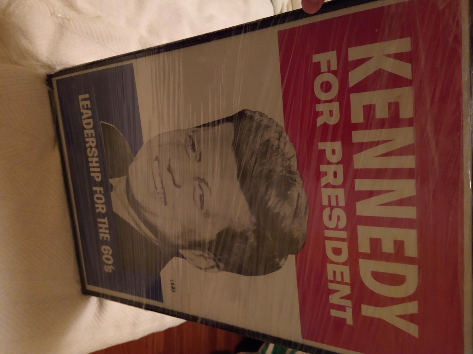 Framed JFK  Replica campaign poster, great condition