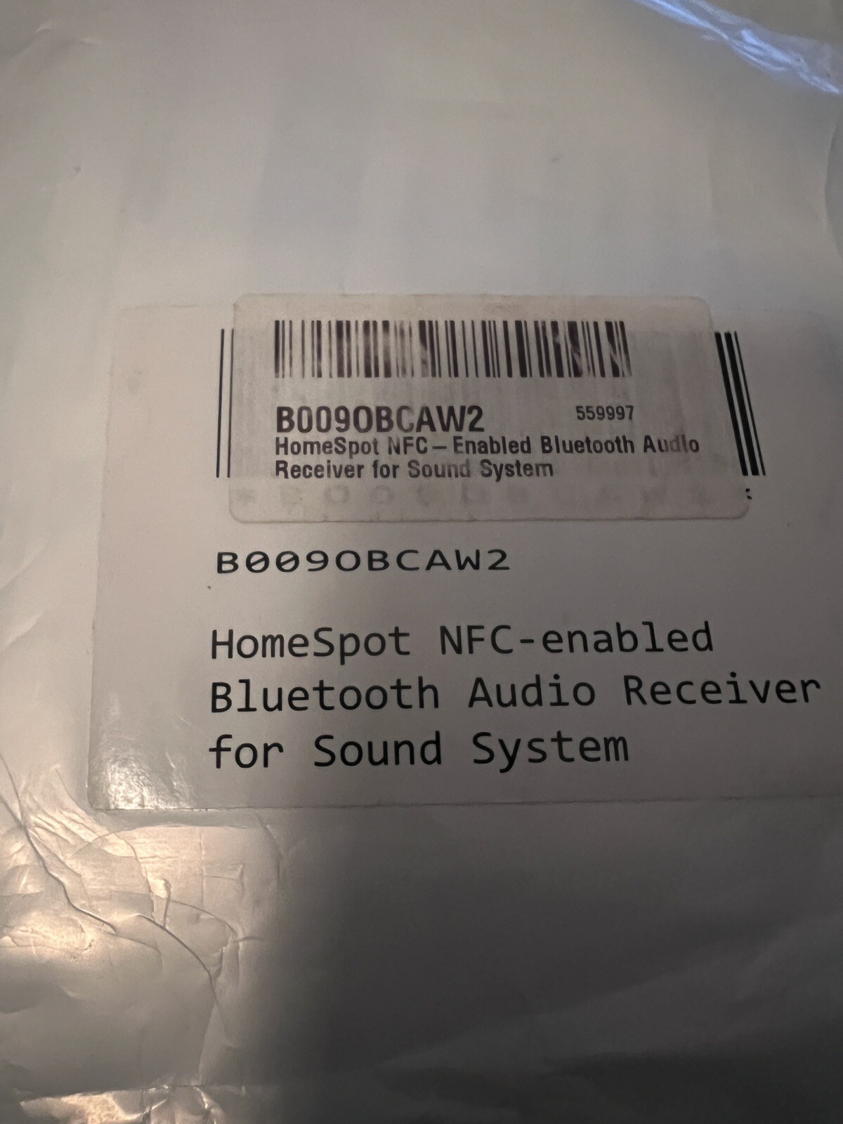 HomeSpot NFC-Enabled Bluetooth Audio Wireless Receiver for sound system