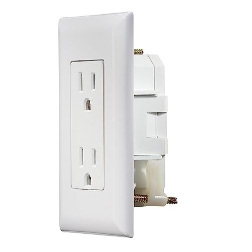Dual Outlet W/Cover-Plate White