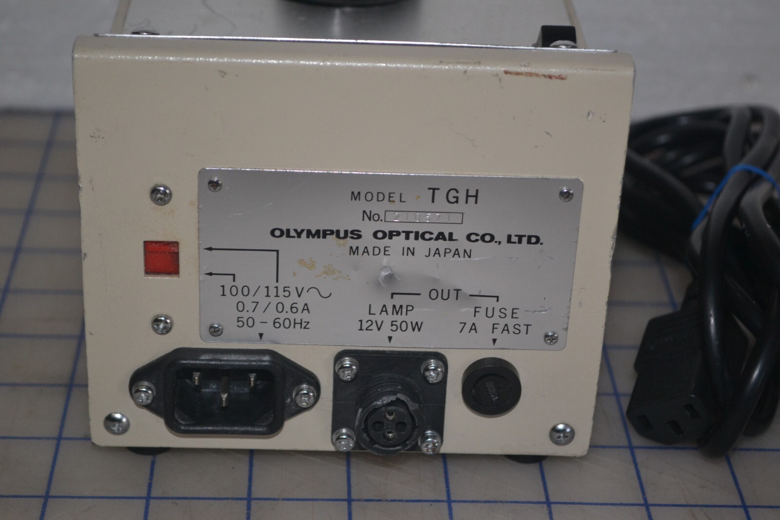 OLYMPUS TGH Variable Output LED-Indicated Microscope Lamp Power Supply