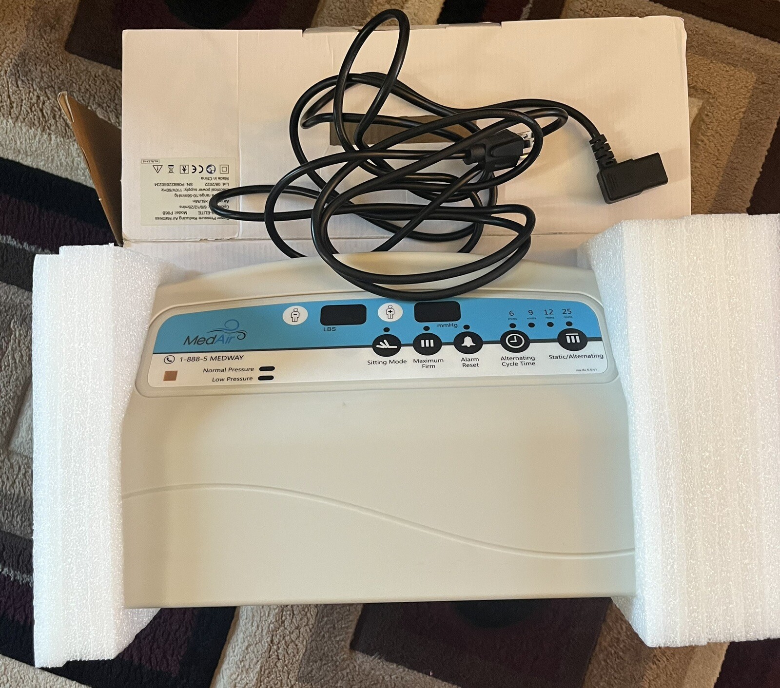 Alternating Medical Anti-decubitus Air Loss mattress air pump APM-P06B Remote