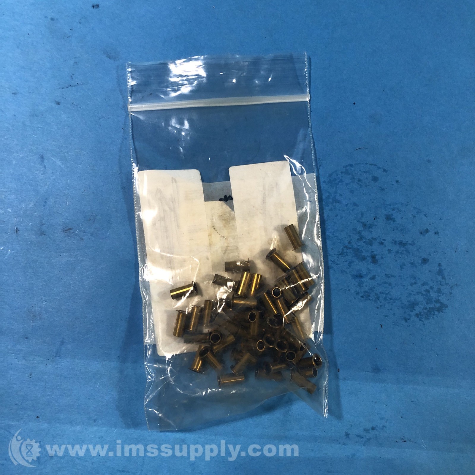491850 Pack of 10 FO Brass Ferrules, 4 mm Tubes 0119