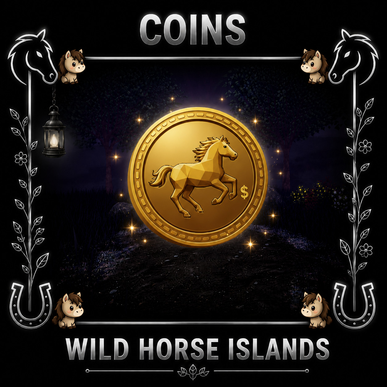 Wild Horse Islands Coins | Tokens Choose The Quantity + Random IUH Gift | WHI