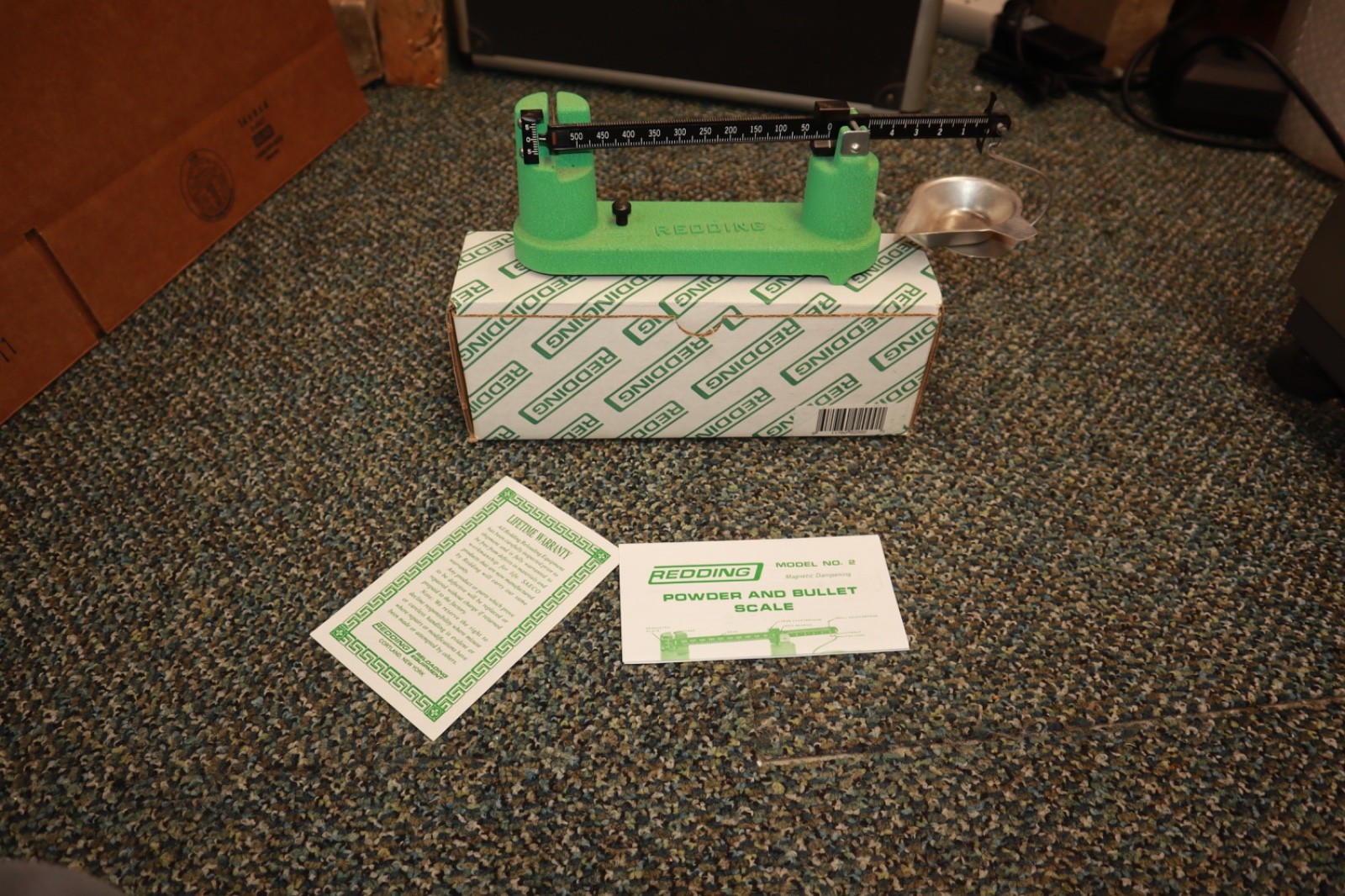 Used Redding Reloading Model #2 Powder & Bullet  Scale Magnetic Dampening in Box