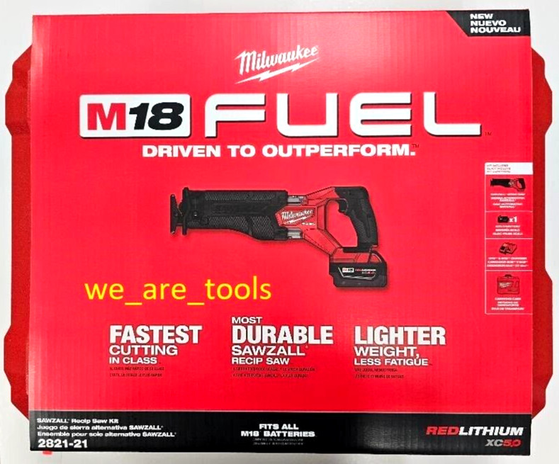 New Milwaukee CASE ONLY w/ Sleeve 2821-21 Fits 2821-20 Sawzall Fuel M18 2821-22