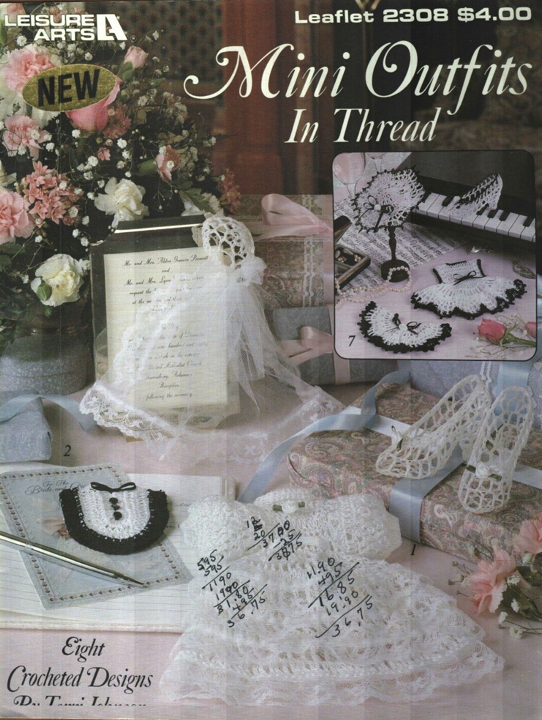 MINI OUTFITS IN THREAD 8 DESIGNS LEISURE ARTS CROCHET PATTERN BOOK
