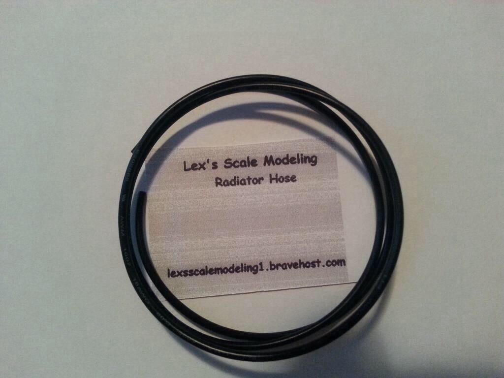 LEX'S SCALE MODELING Radiator Hose for 1/24 & 1/25 Models 2FT