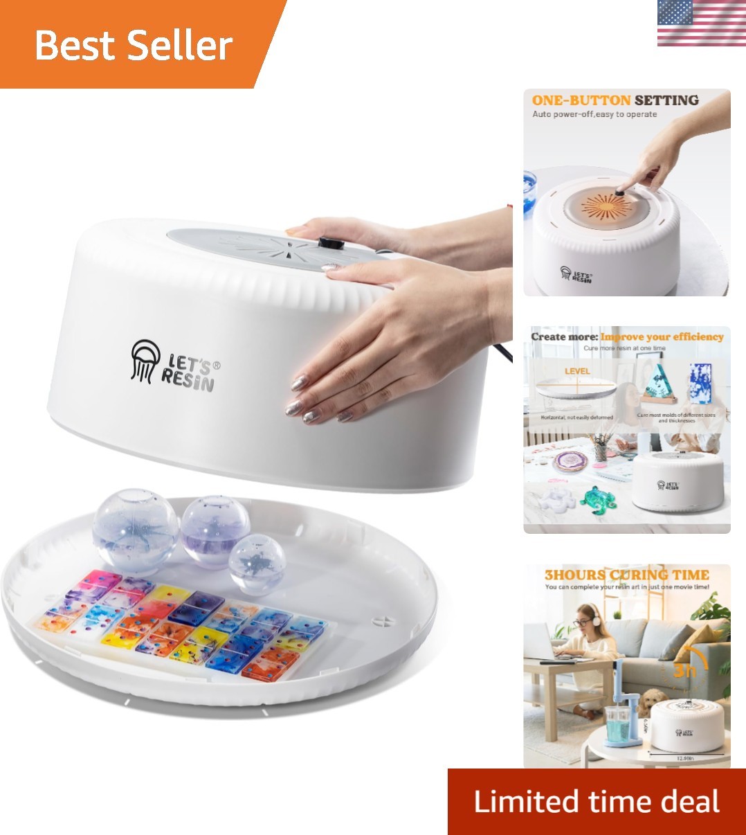 Advanced Resin Curing Machine - Fast 3-Hour Drying with Even Heating Technology