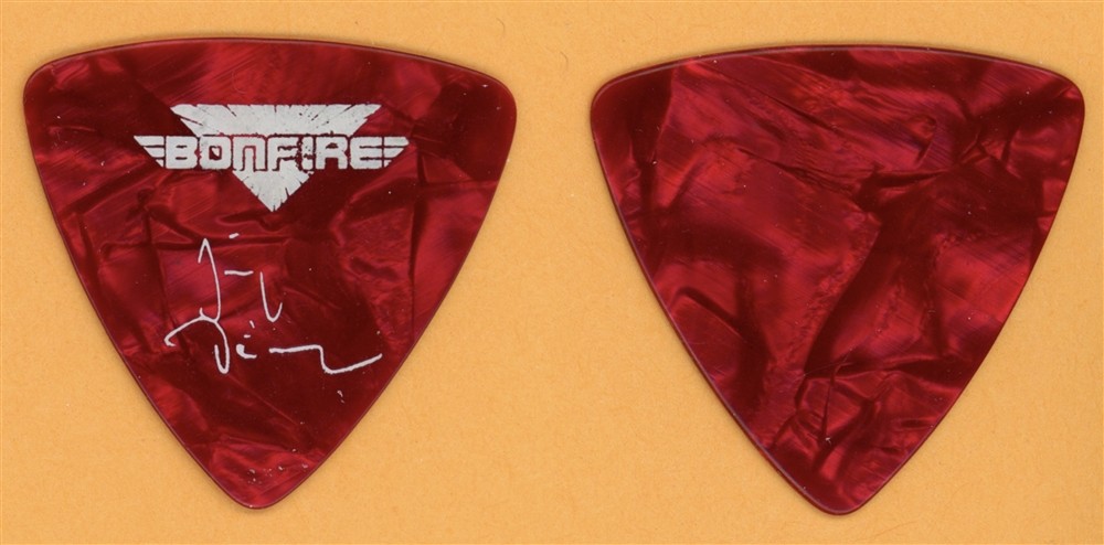 Bonfire Hans Ziller Vintage Guitar Pick - 1991 Knock Out Tour