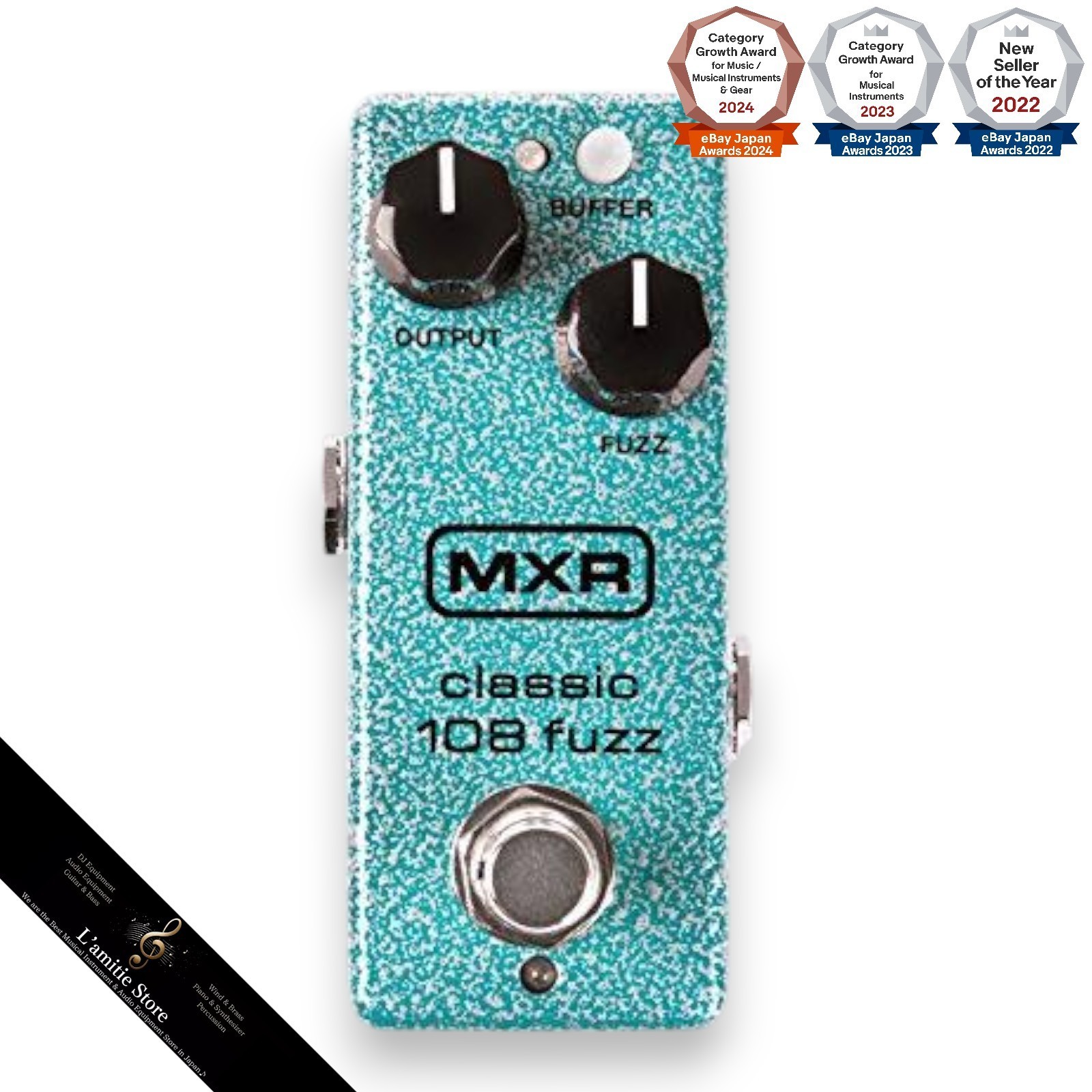 MXR M296 Classic 108 Fuzz Dunlop Mini Guitar Effects Pedal Japan New