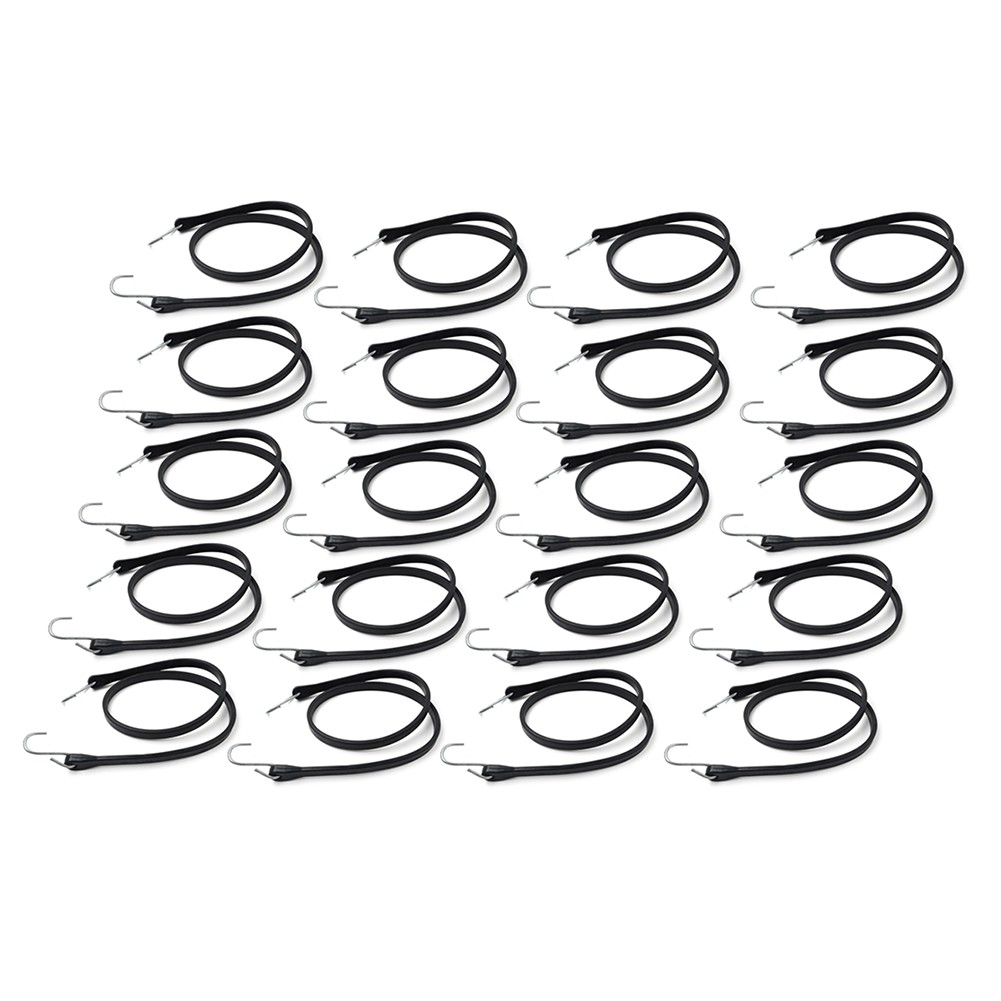 41" Heavy Duty Rubber Tarp Straps Tie Down Bungee Cords With Hooks 41"