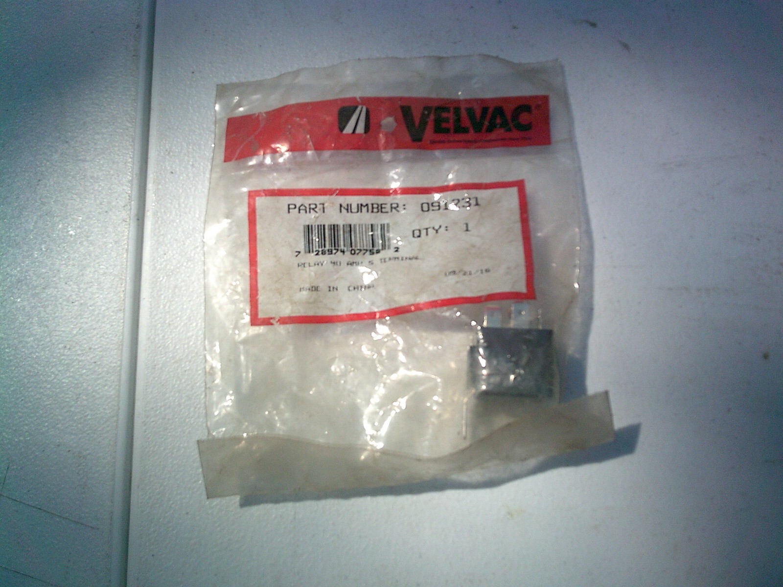 VELVAC RELAY 40 AMP 5 TERMINAL PART NUMBER 091231 BRAND NEW FAST / FREE SHIPPING