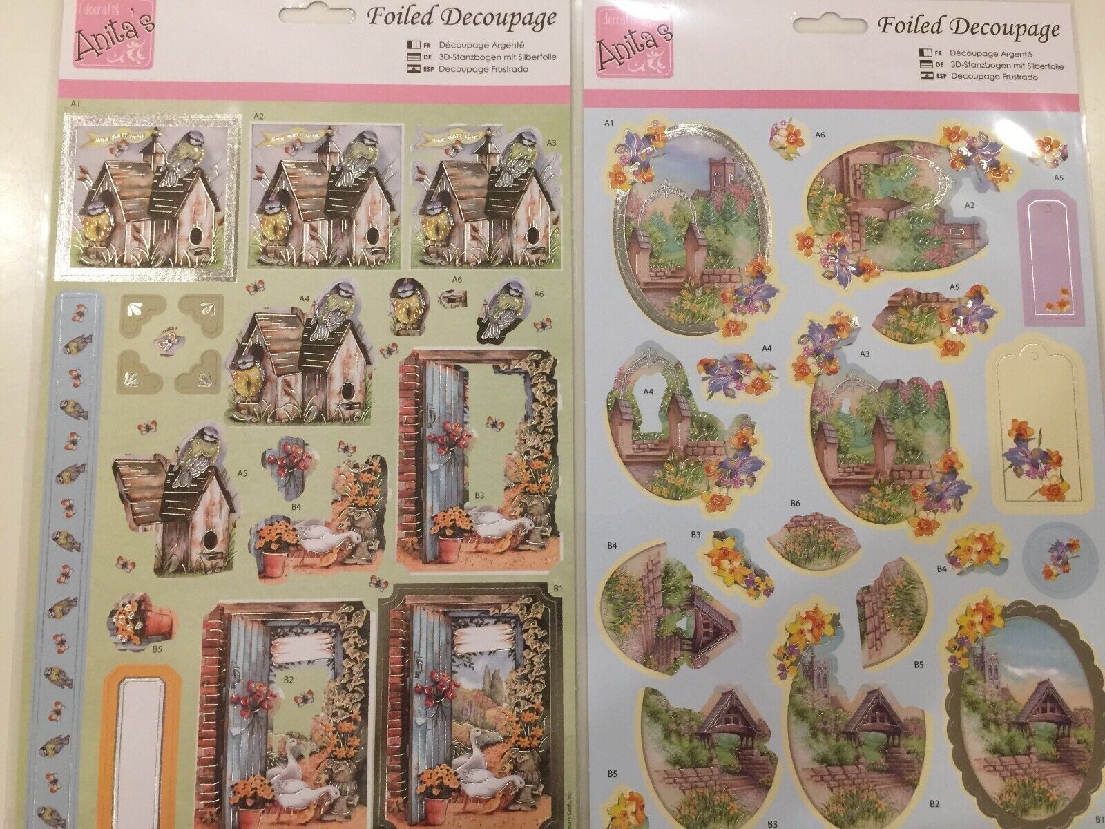 Docrafts Spring Time Foiled Decoupage Topper Set