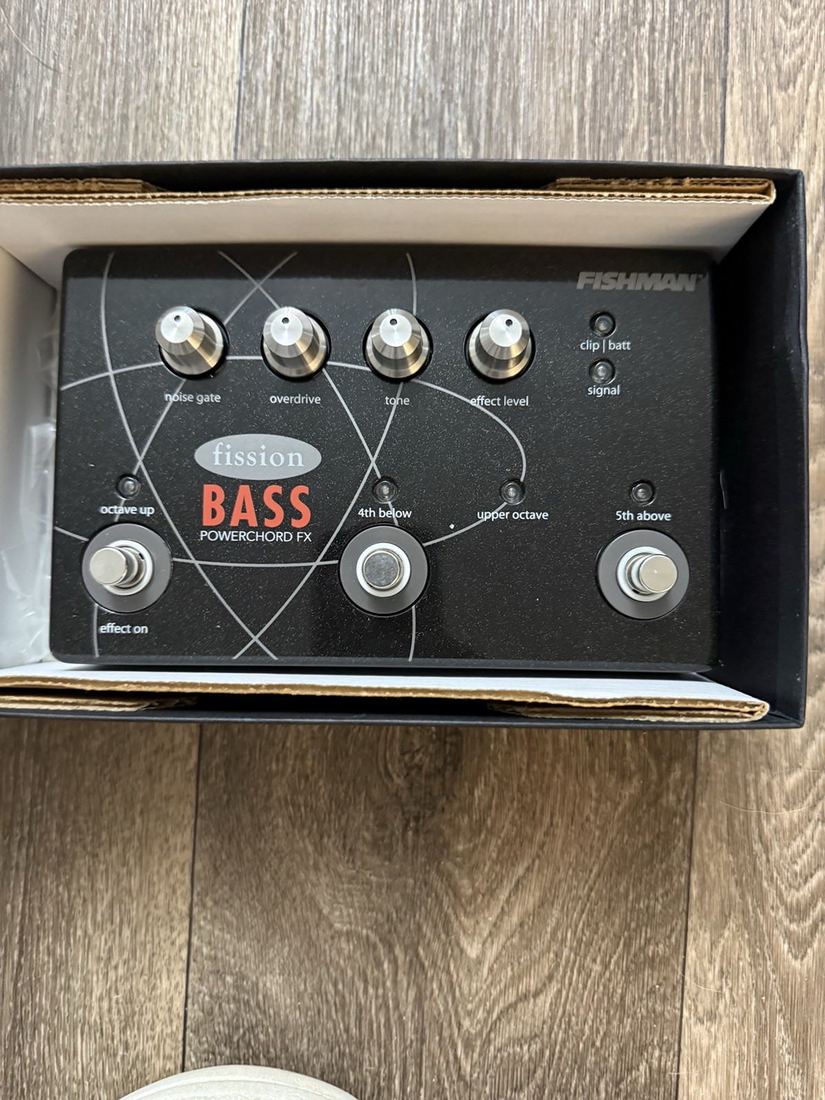 Fishman Fission Bass Powerchord FX Digital Overdrive Noise Gate Pedal for Bass