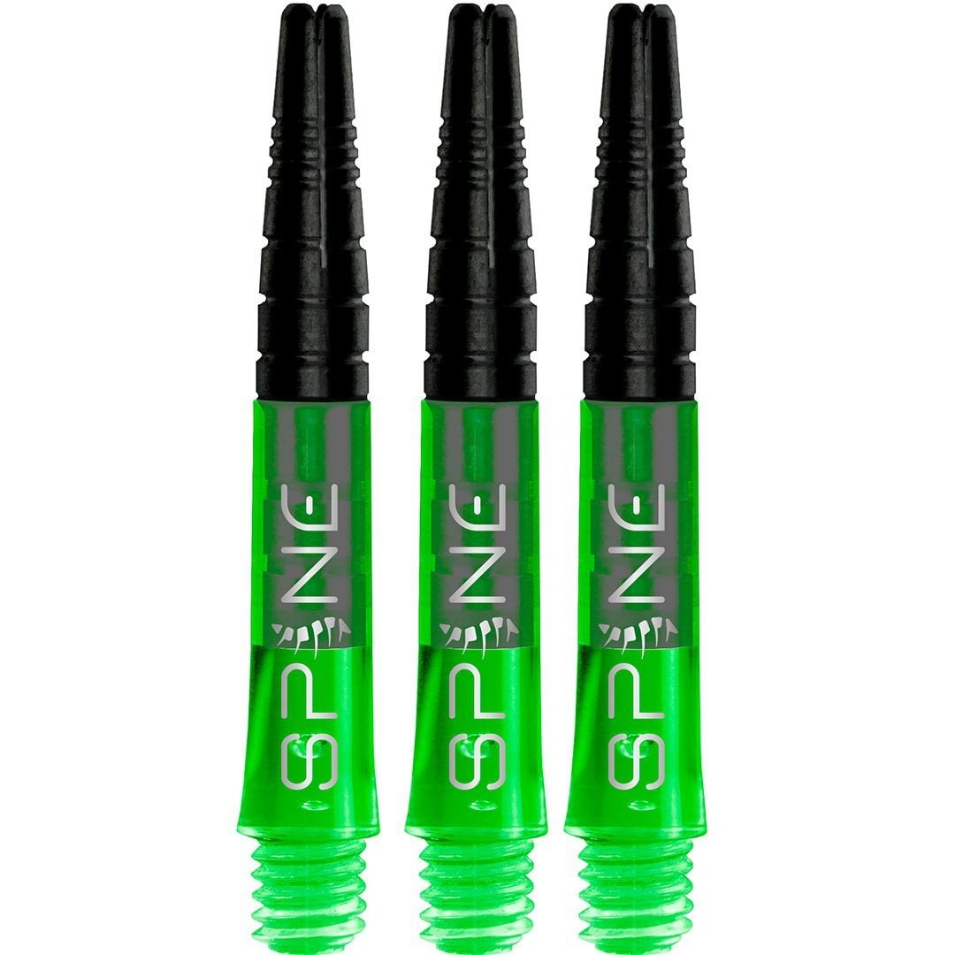 Bull's Darts Spine Shafts Green Short
