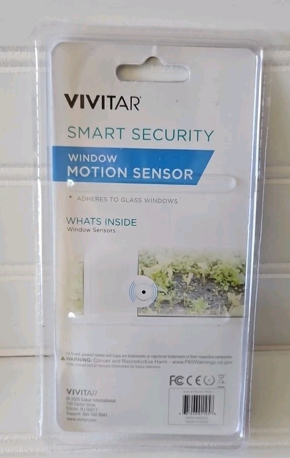 Vivitar Smart Security Window Motion Sensors NEW