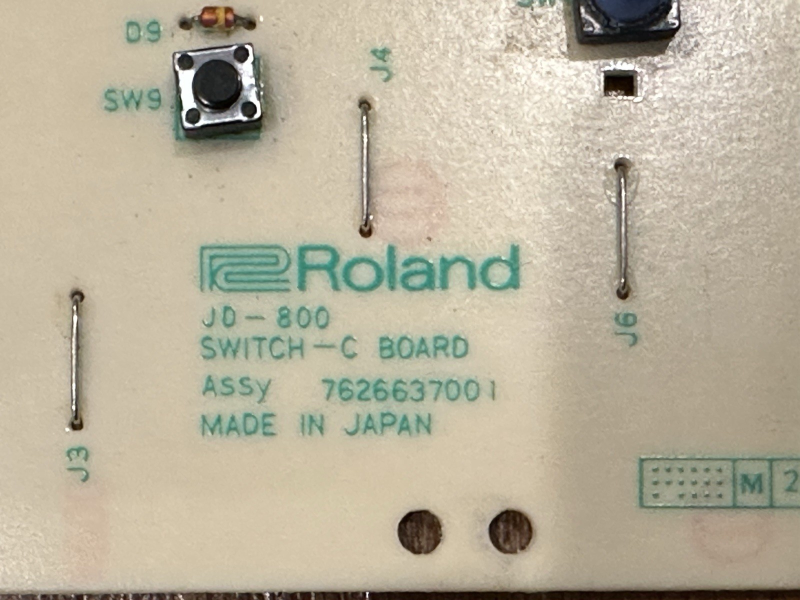 Roland JD-800 Switch C Board Assembly............#74