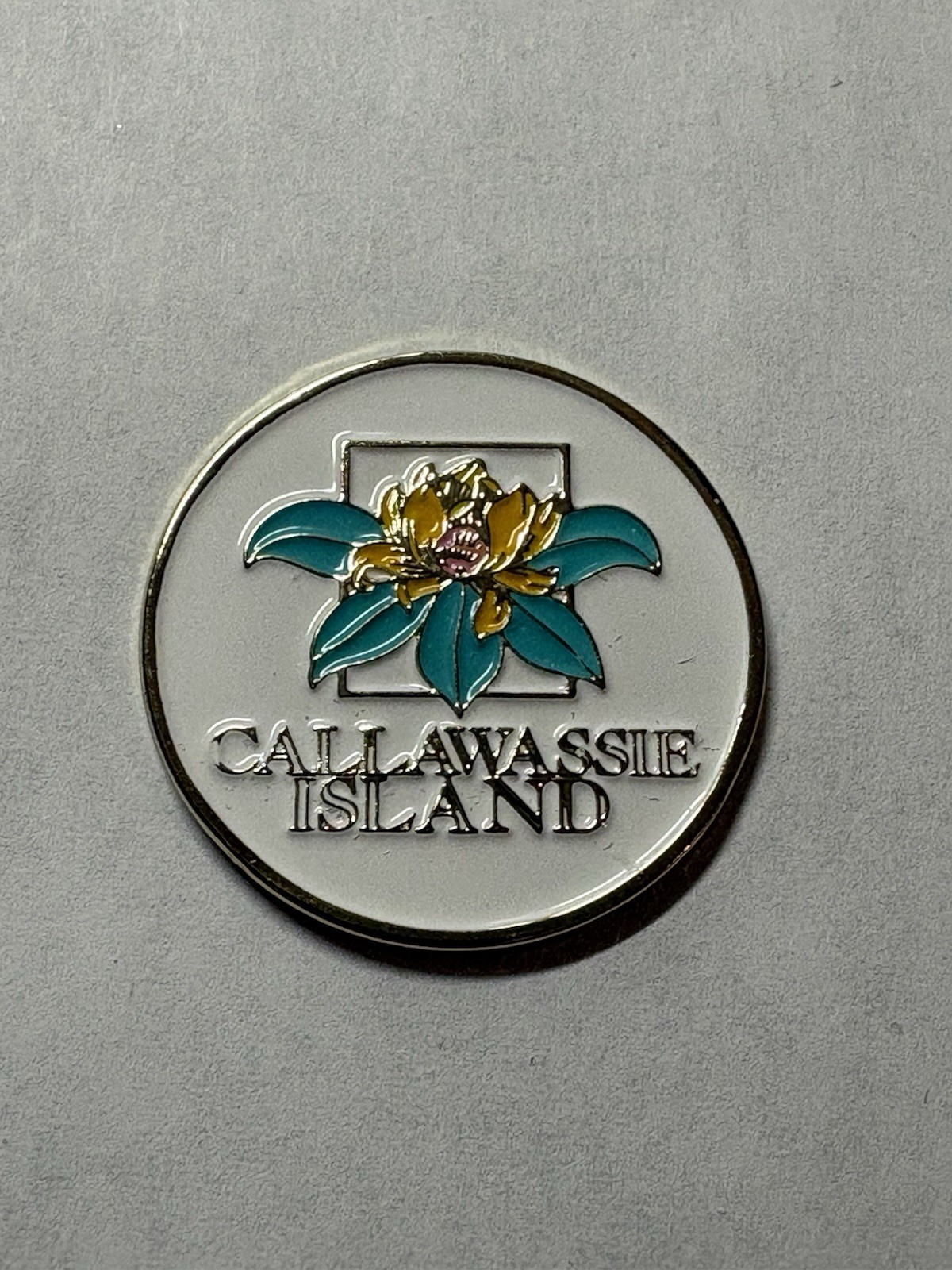 Callawassie Island Golf 1" Coin Style Golf Marker - Okatie, SC - A Beauty!