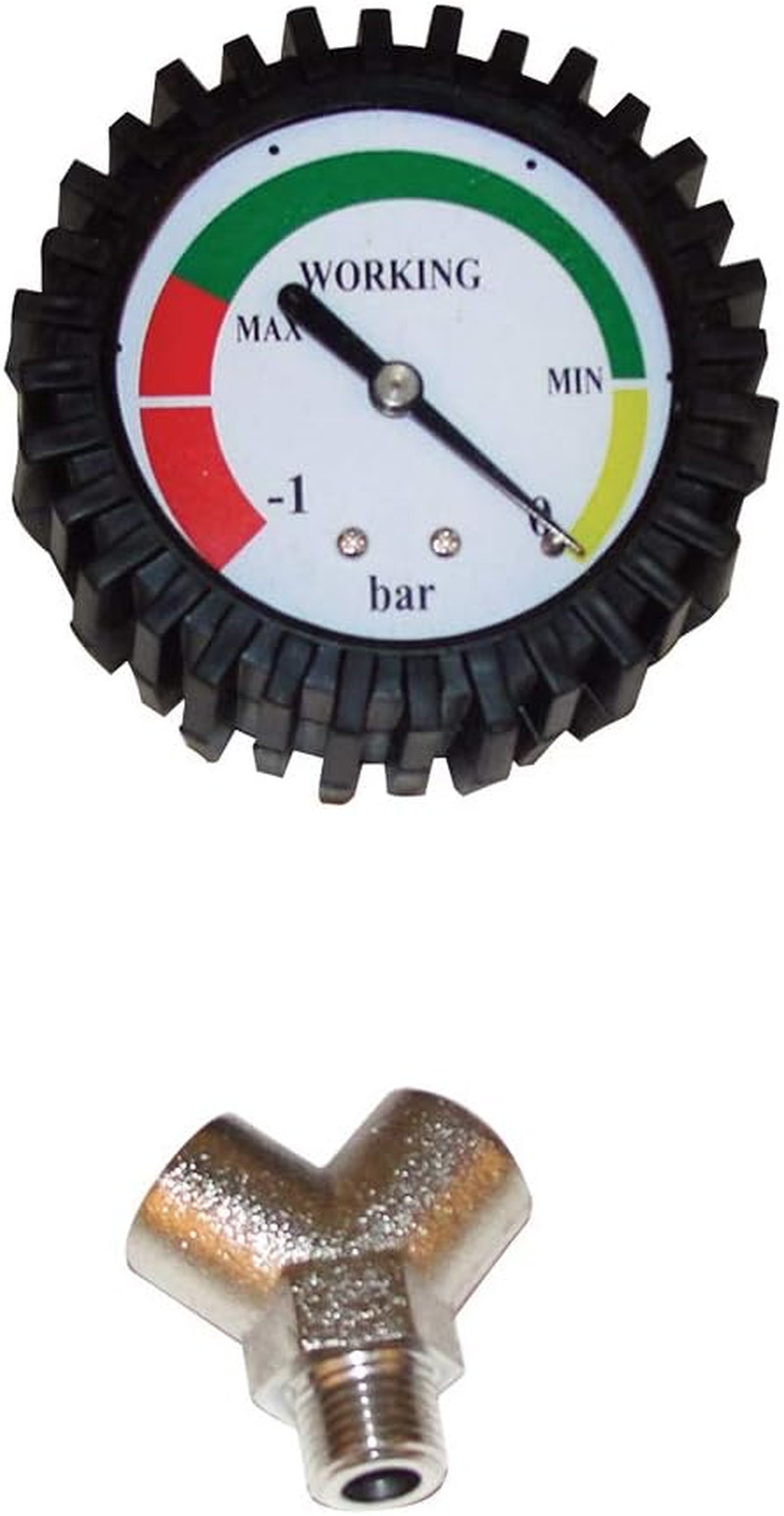 6EV-1-A  Vacuum Gauge (For Fluid Evacuators), 1 Pack