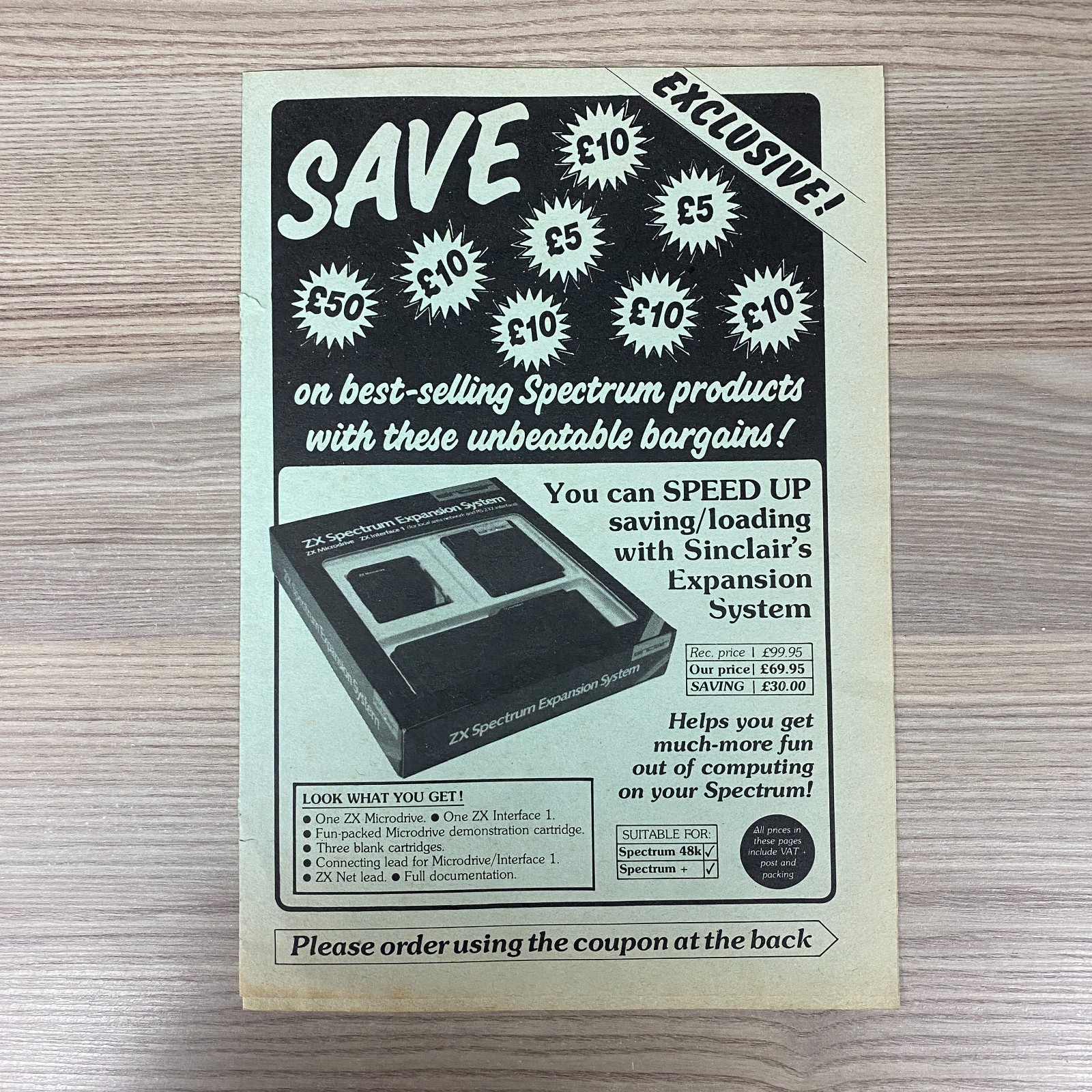 ZX SPECTRUM RETRO ADVERT PAMPHLET BOOKLET 1980'S VIDEO/COMPUTER GAMES SINCLAIR