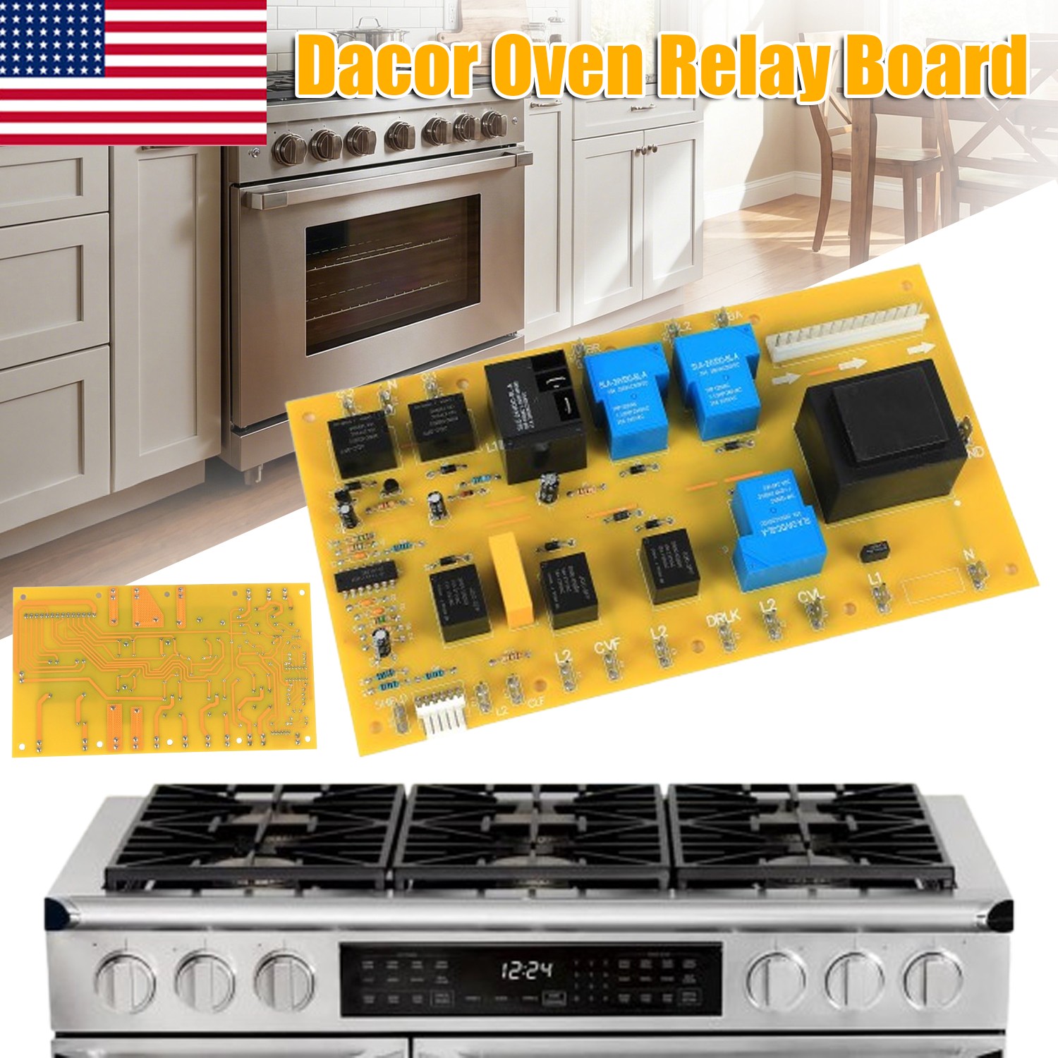 92029 Dacor Double Oven Relay Board New 62439 DE81-08448A Power Board