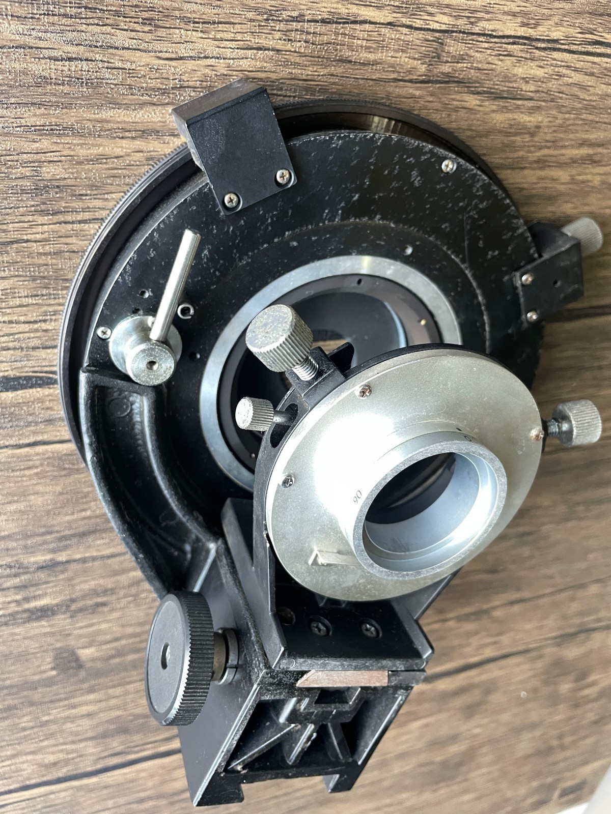 Nikon OPTIPHOT-POL Microscope rotating table With bracket stage