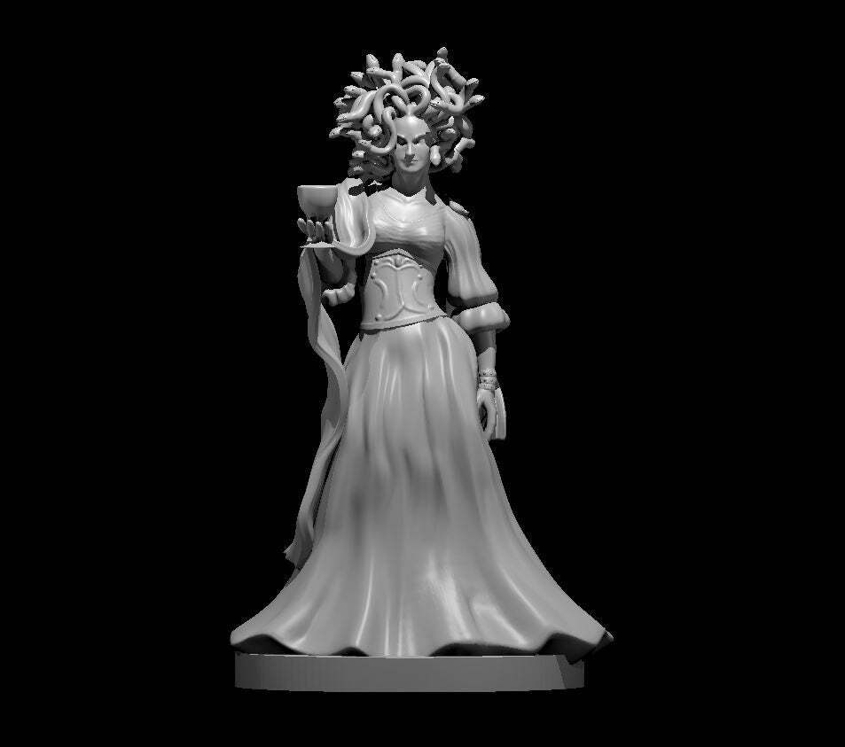 Medusa Mini - DND - Pathfinder - Dungeons & Dragons - RPG - Tabletop - mz4250- M