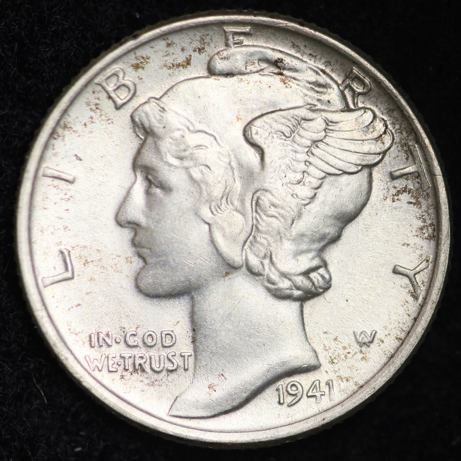 1941 Mercury Dime CHOICE BU FREE SHIPPING E322 WE