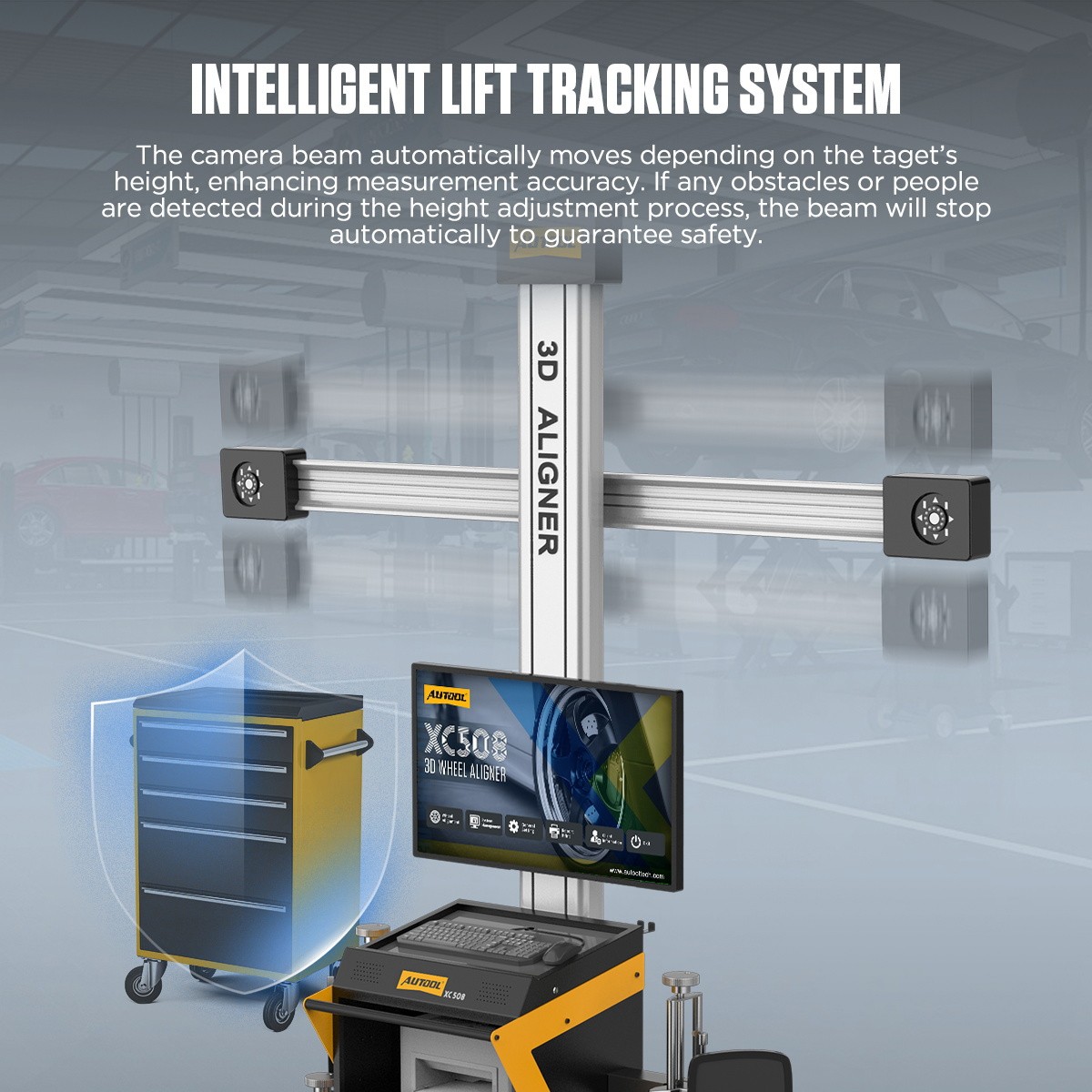 3D Wheel Alignment Machine Fully automatic Wheel Aligner On Post & Scissor Lift