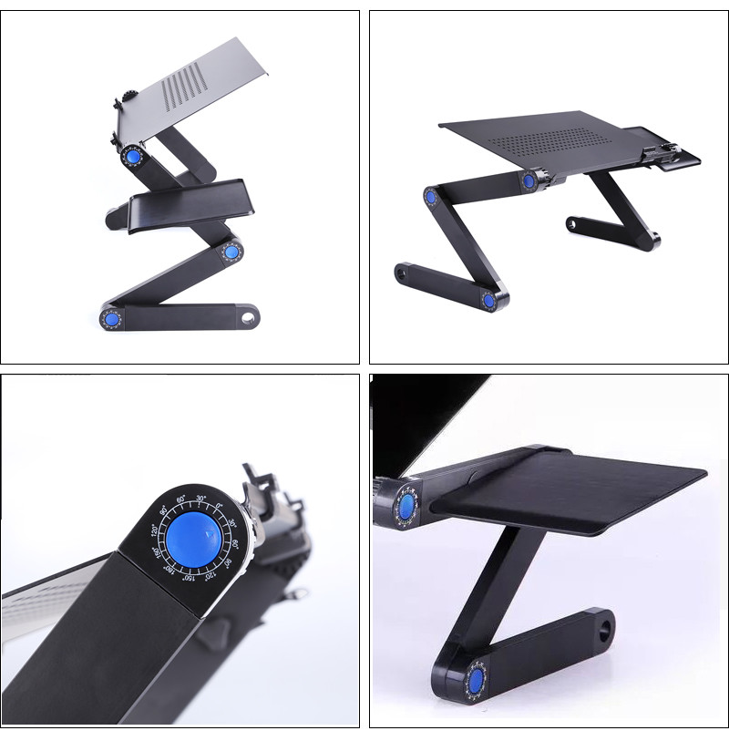 360° Adjustable Foldable Laptop Stand Table Sofa Bed Tray Notebook Computer Desk