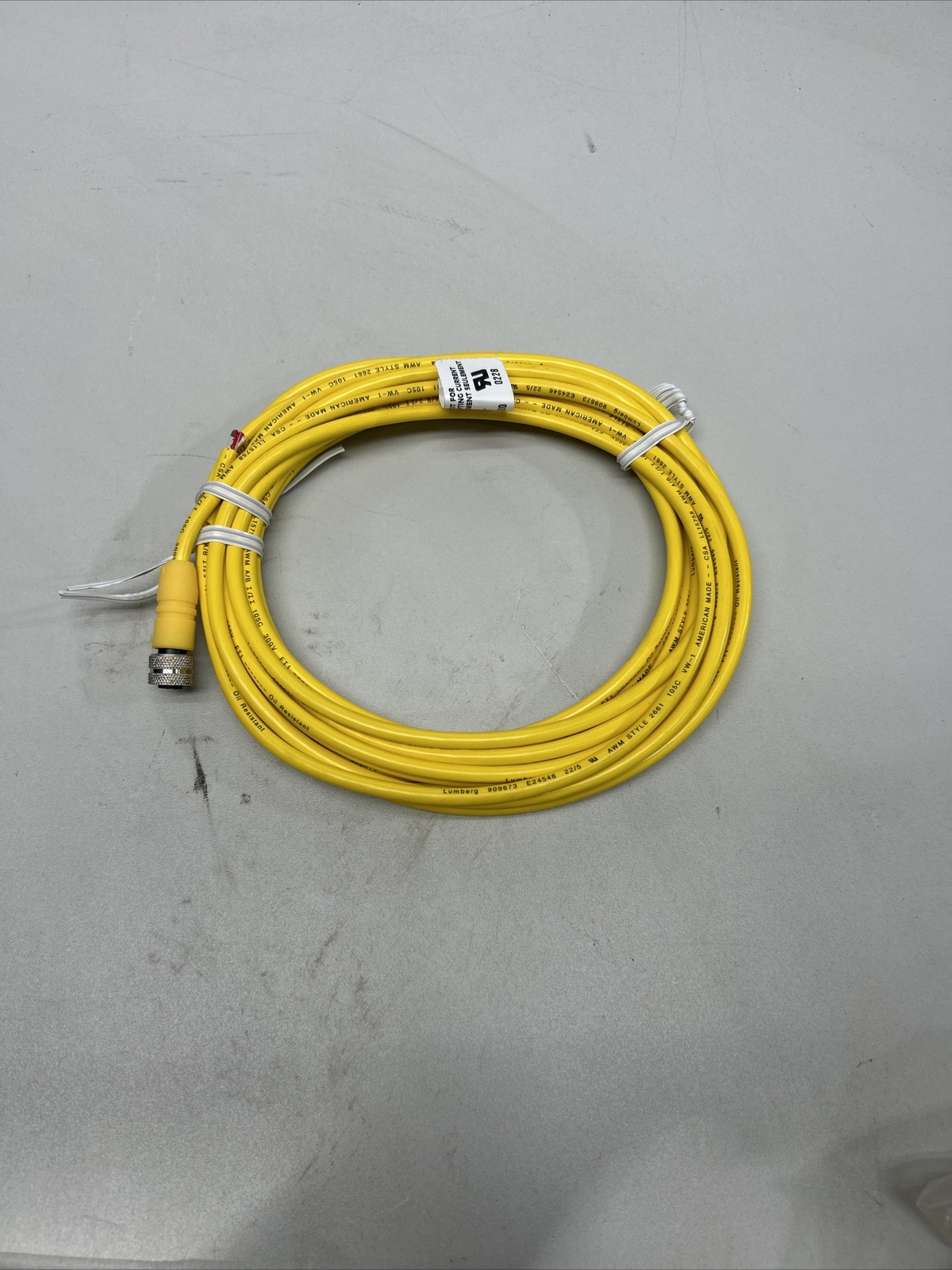 Cooper 5000116-4 Cordset 300V 3A 20ft. 5 Pole Female Micro Mini FNFP