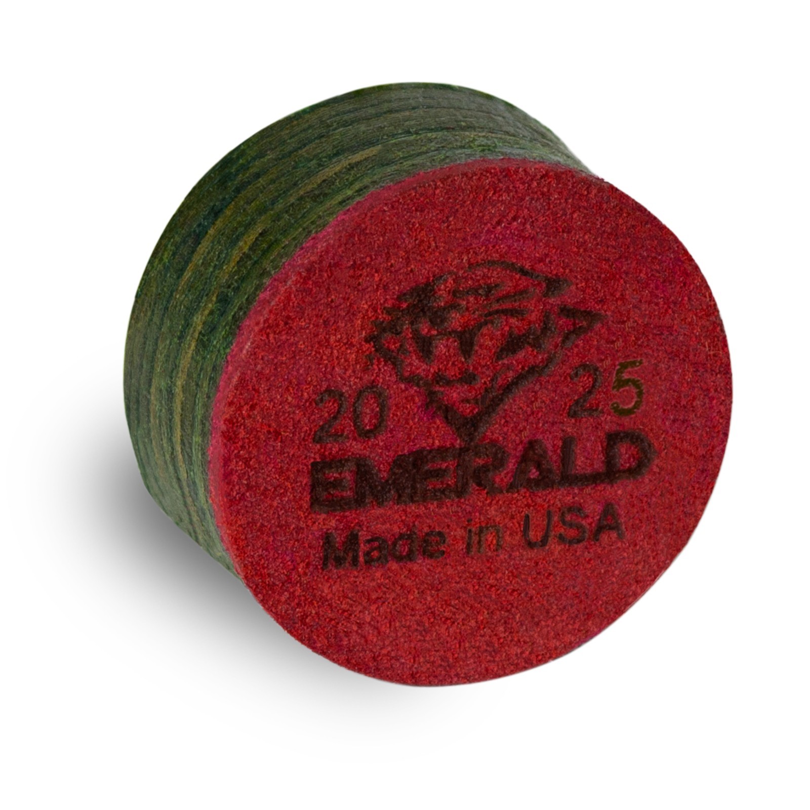 50 TIGER EMERALD Laminated Pool Billiard CUE TIP -13 or 14 mm -AUTHORIZED DEALER