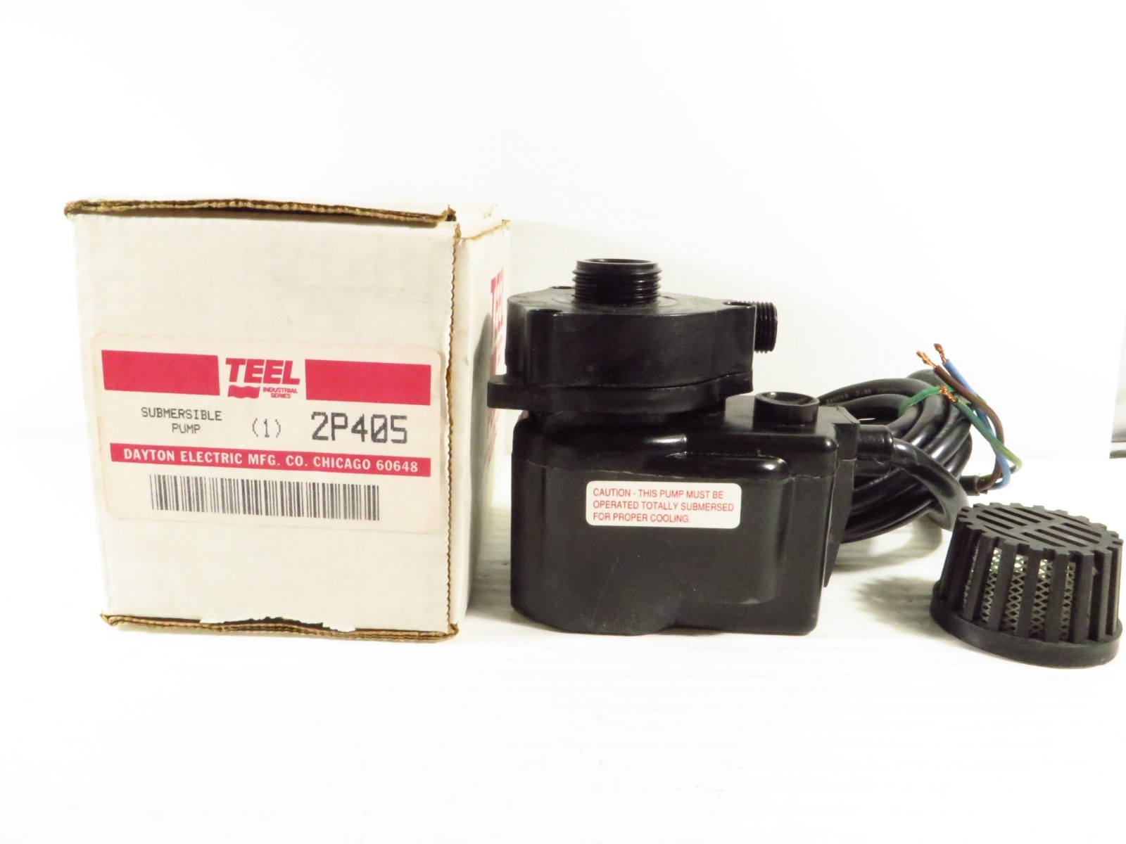 New Dayton/Teel 2P405 Compact Submersible Pump w/o Plug, 115V, 60Hz, Made in USA