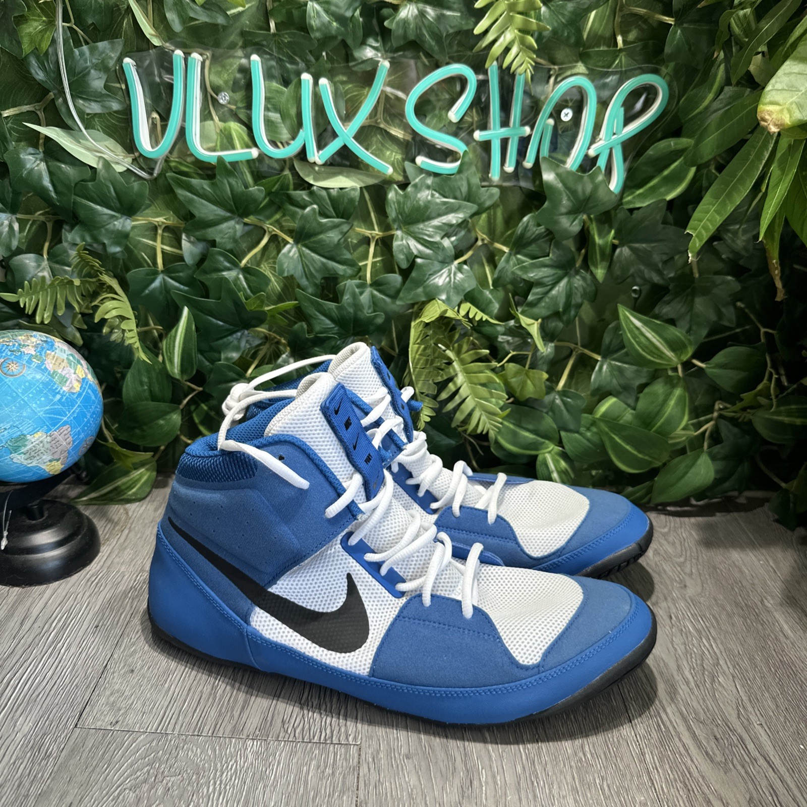 Nike Fury Men's Size 13 Wrestling Shoes MMA Combat Royal Blue AO2416-401