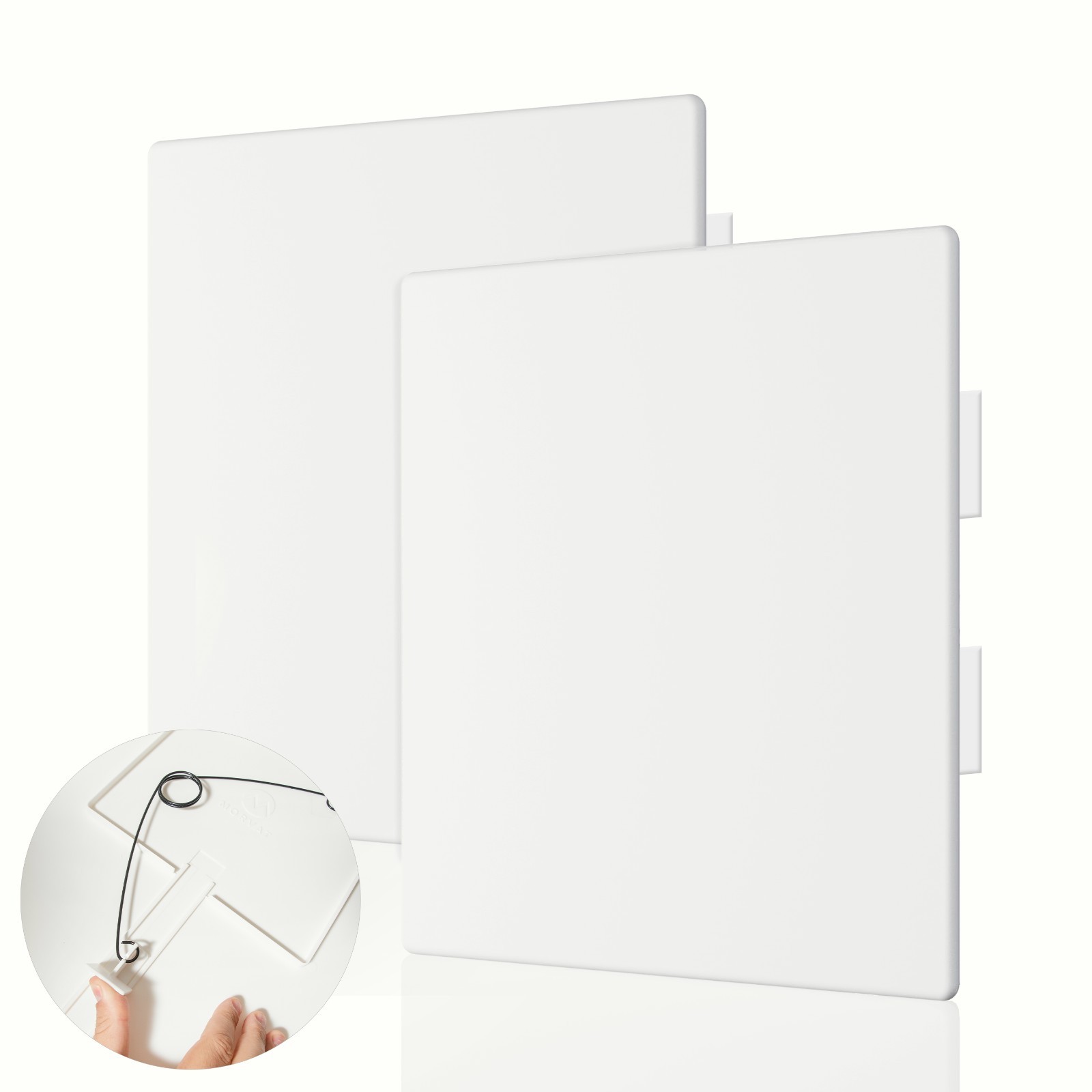 Morvat 14x14 Adjustable Spring Access Panel for Drywall & Ceiling, 2 Pack