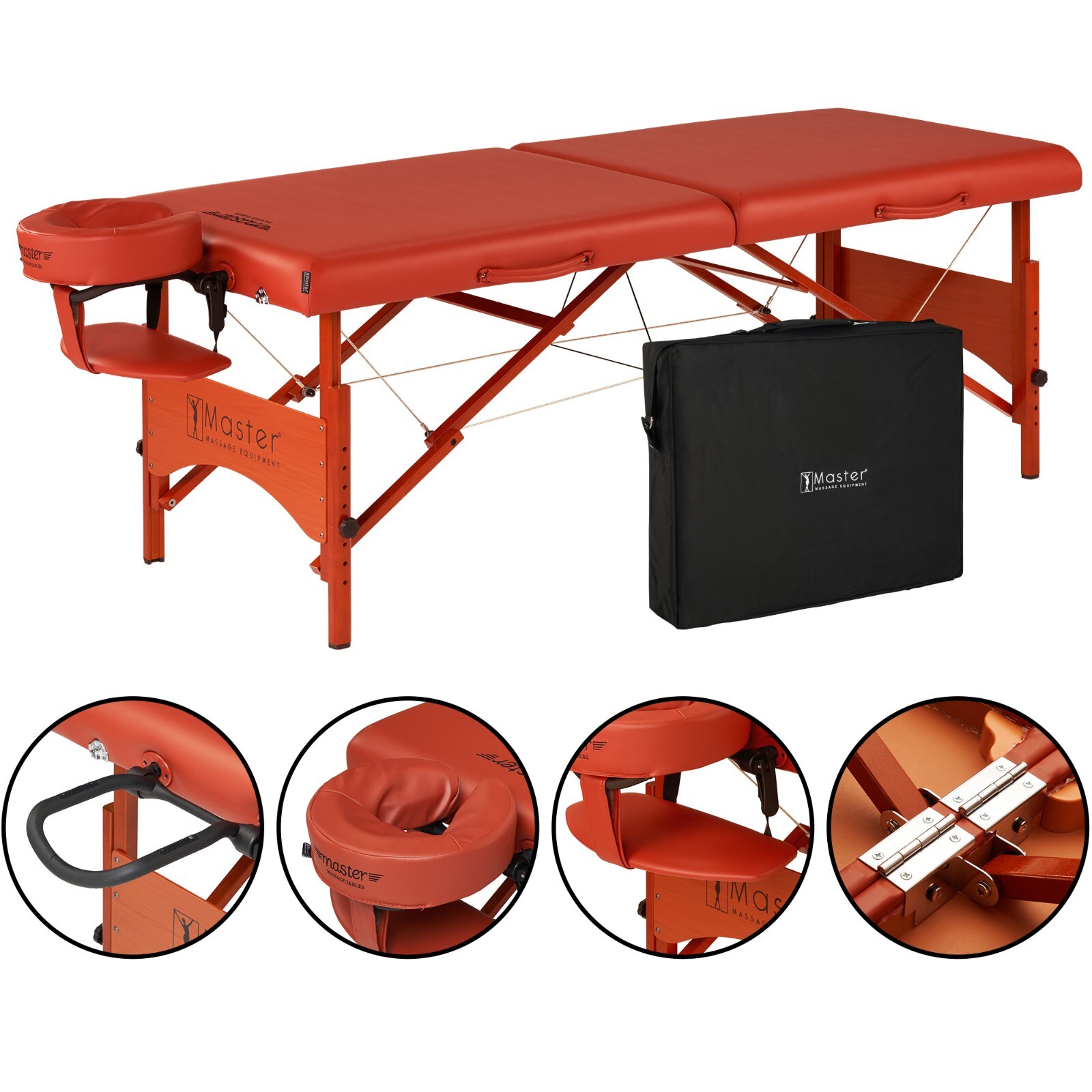 Master 28 Inch Fairlane Lightweight Portable Massage Table Bed Couch Package