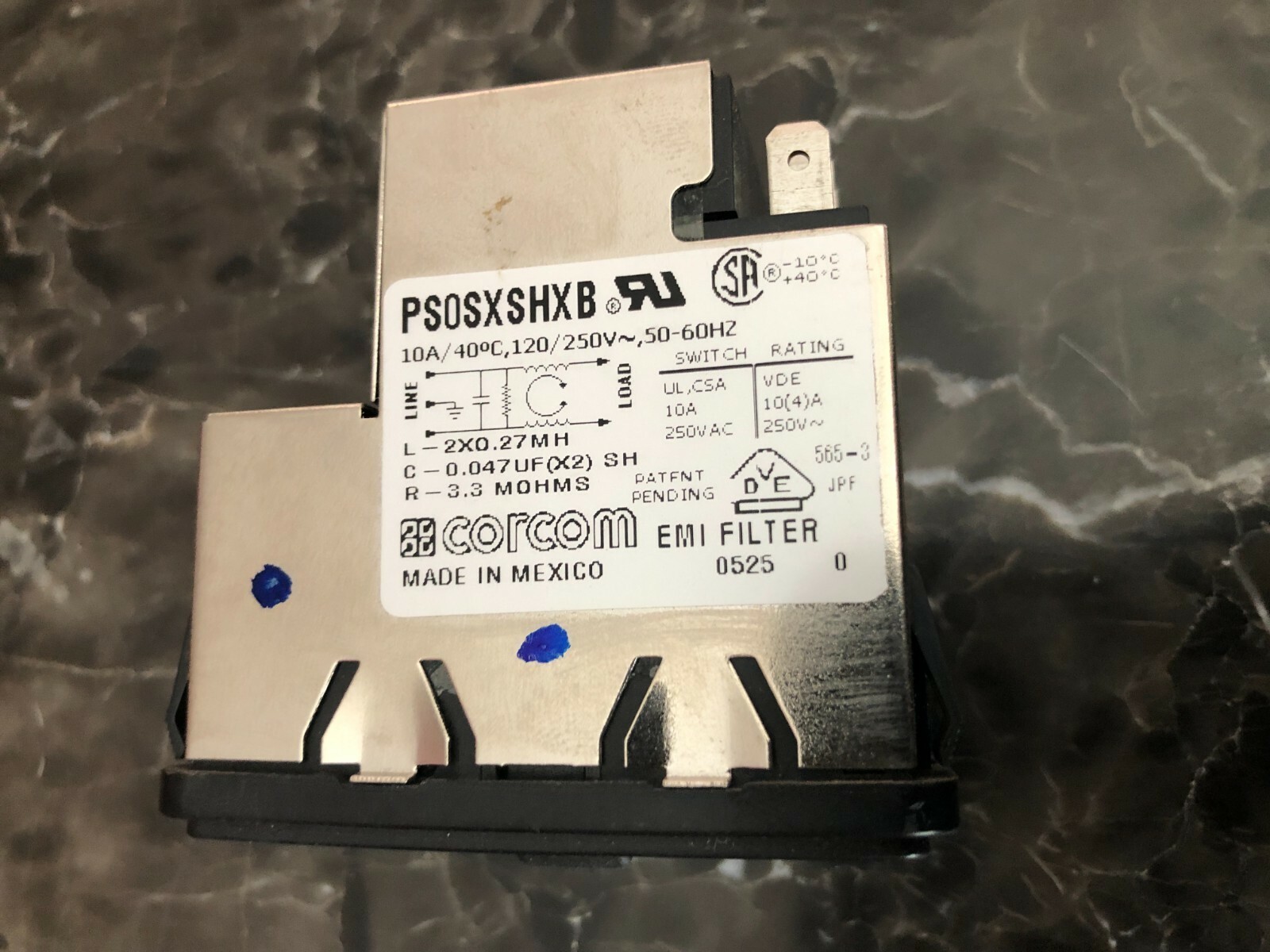 Corcom PS0SXSHXB Power Entry Module