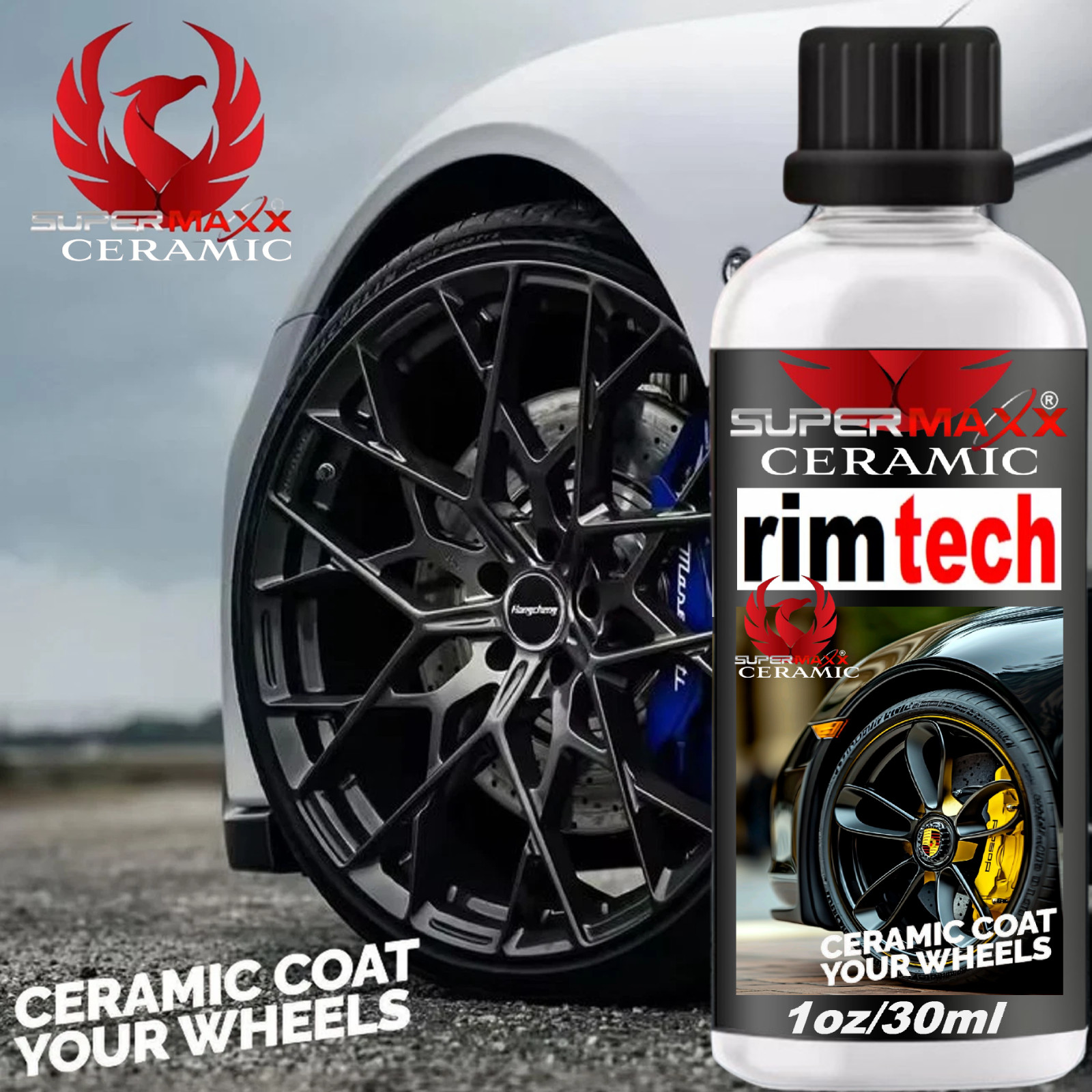 XTREME NANO RIM & WHEEL CERAMIC CAR COATING  ADVANCED TRICURE PROTECTION - 30 ML