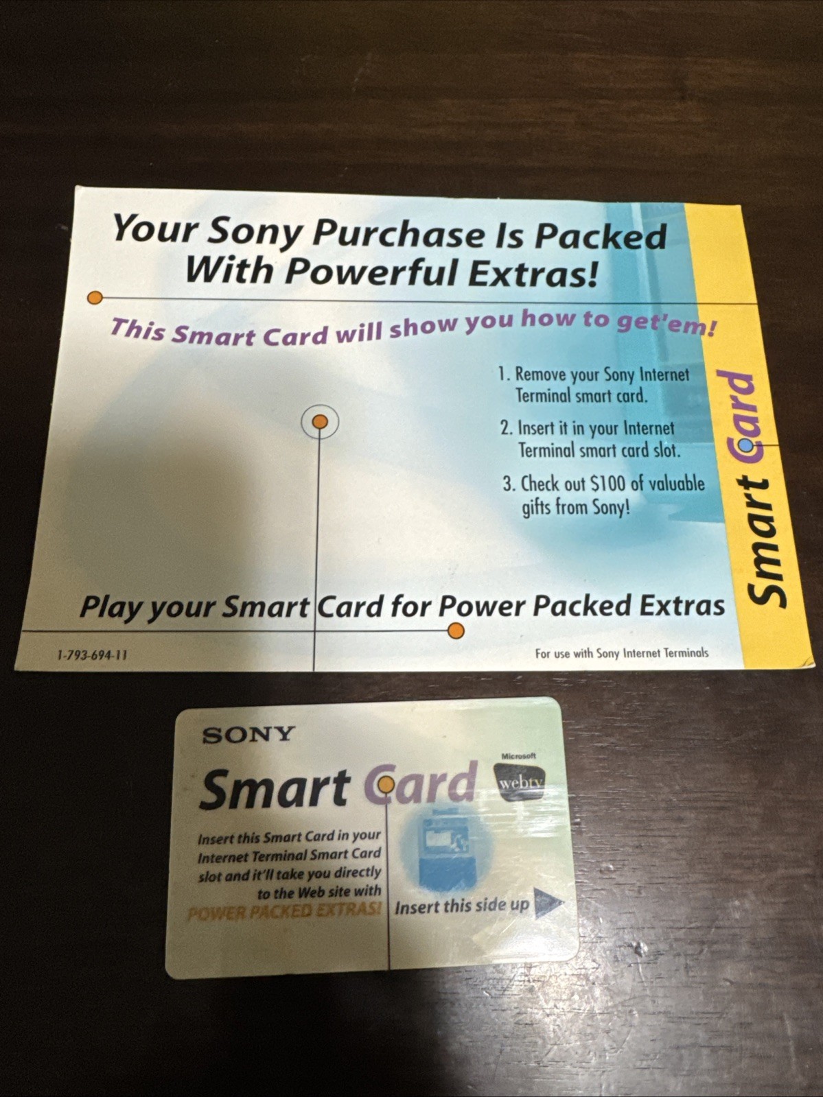 Sony INT-W250 Microsoft WebTV  1999 Smart card Chip Only very rare