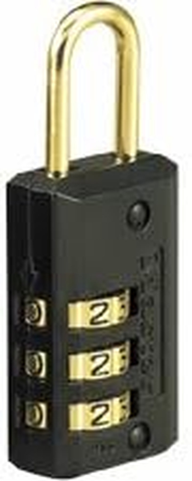 Master Lock Black Combination Padlock, Indoor Gym Locker Lock with Customizable
