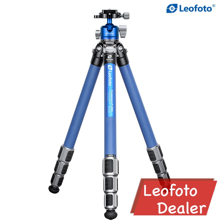 Leofoto LP-284C+LH-30-Blue Poseidon Ocean Carbon Fiber Tripod with Ballhead