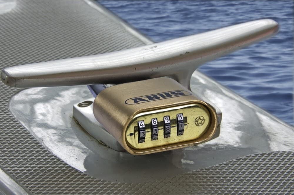 ABUS 185IB/50 Solid Brass Combination Padlock - Stainless Steel Shackle