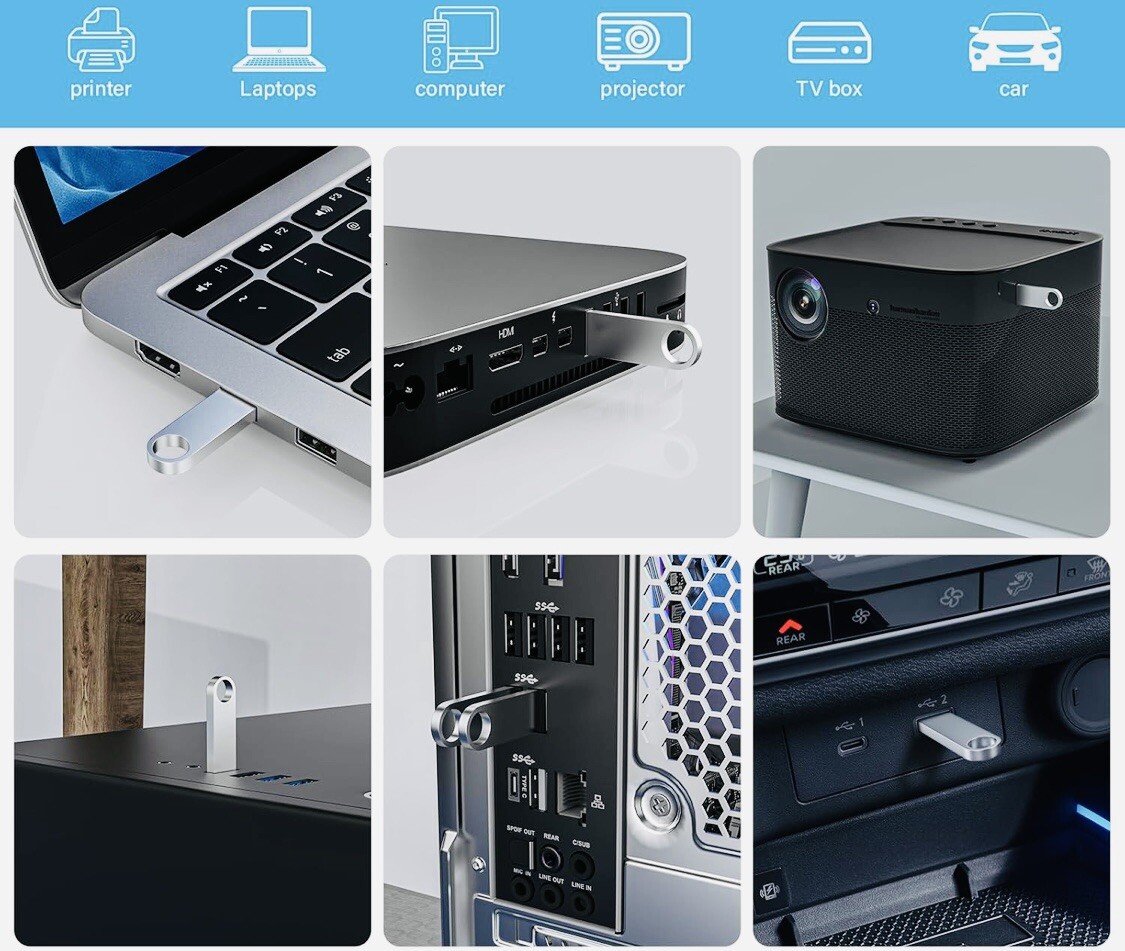 METAL USB STICK 100 PCS 8GB NO LOGO