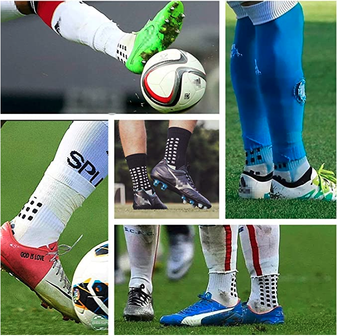 3X Pairs Sport Socks Anti Slip Grip Soccer Football Basketball Sock Premium