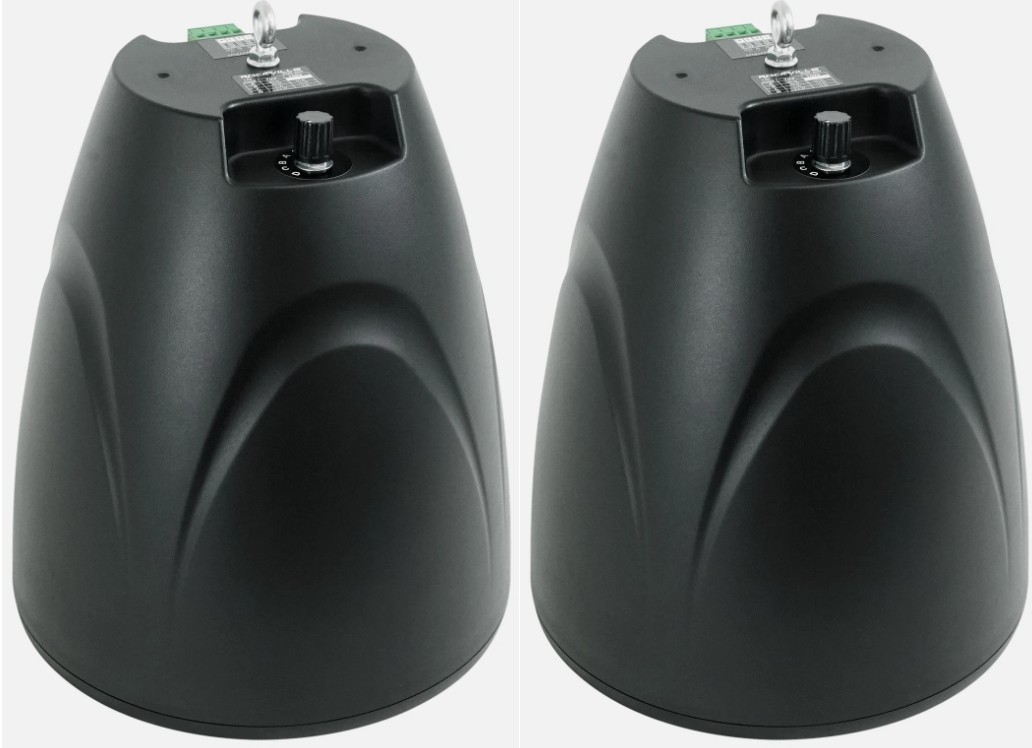 Lot of 2 Rockville PEN-65T Black 6.5" 70V Hanging Pendant Speaker Restaurant/Bar