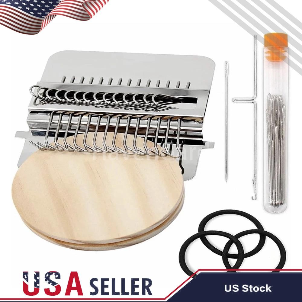10 Hook Loom Knitting Kit Patch Kit Weaving Loom Portable Patch Darning Loom Kit