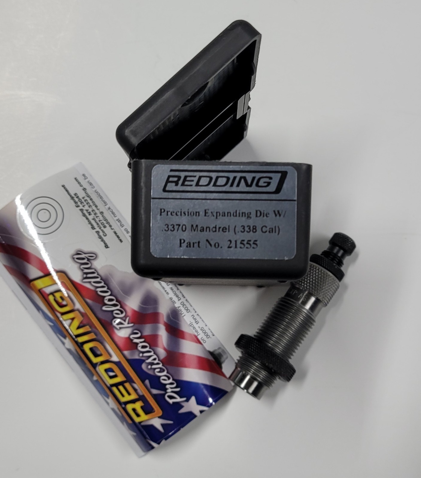 21555 REDDING EXPANDING DIE BODY w/ .3370 MANDREL - BRAND NEW - FREE SHIP