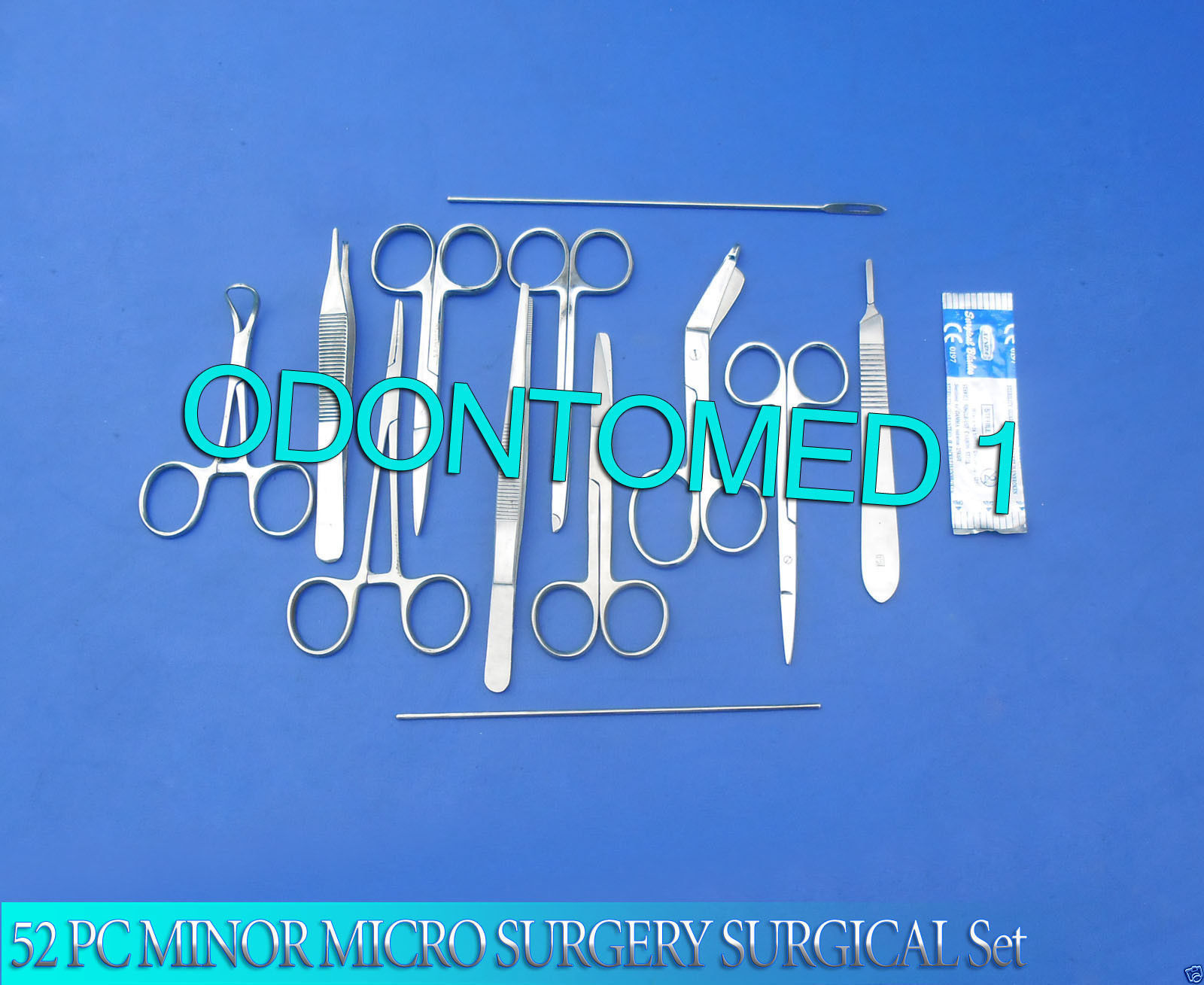 52 PC MINOR MICRO SURGERY SURGICAL VETERINARY DENTAL INSTRUMENTS STUDENT DS-794